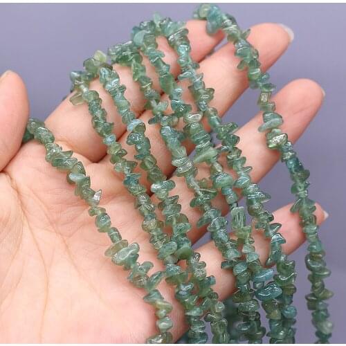 Natural Stone Beads Irregular Shape Green Aventurine Crystal Gravel Beaded For Jewelry Making DIY Bracelet Necklace Accessories