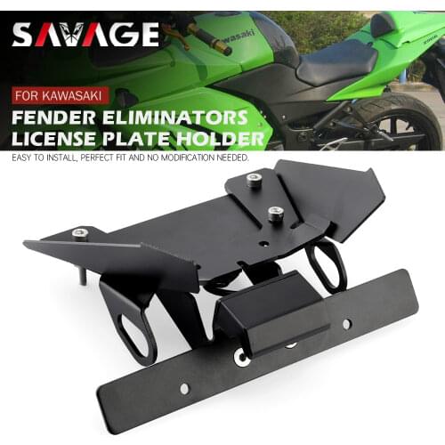 Tail Tidy Fender Eliminator For KAWASAKI EX250R NINJA 250R 2008-2012 09 10 11 Motorcycle Parts License Plate Holder LED 250 R