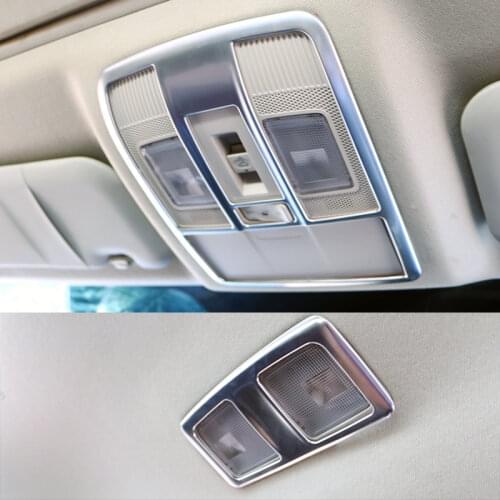 For Mazda CX-5 CX5 2013-2016 ABS Carbon Fibre front+rear reading light lamp sticker Cover Trim Car styling Accessories 2pcs