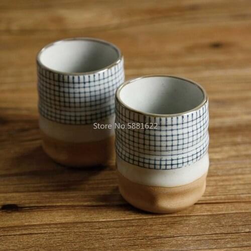 Creative ceramic teacup Japanese cups milk cup retro coarse pottery Coffee cup