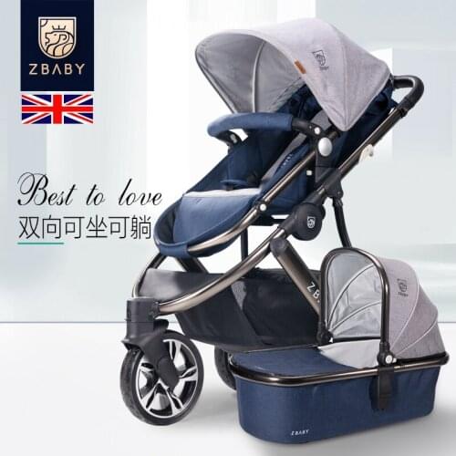 LX Baby Trolley Light Folding Simple Portable Baby Umbrella Car Can Sit and Lie High View