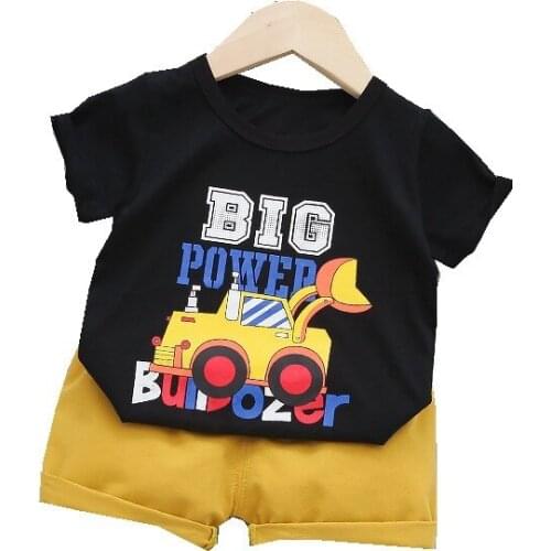 Infant Fashion Summer Baby Girl Clothes New Sports Children Boys T Shirt Shorts 2Pcs/sets Toddler Casual Costume Kids Sportswear