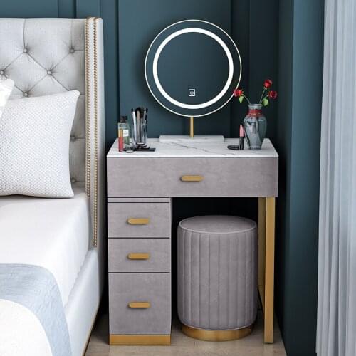 Marble Dressing-table Telescopic Receive Ark One Small Family Bedroom Light Luxury Contracted Wind Self-contained Modern