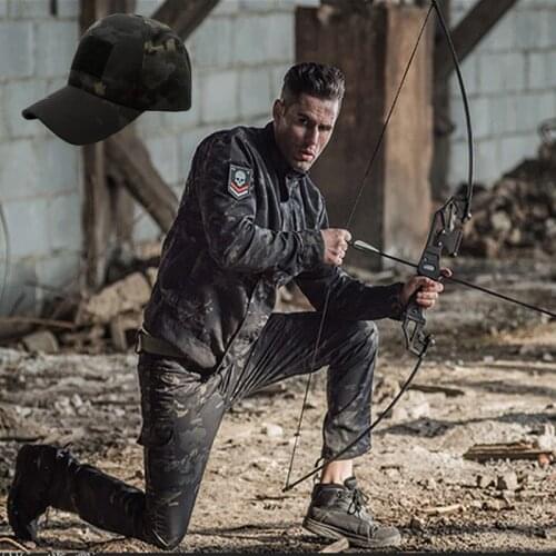 Multicam Black Military Uniform Camouflage Suit Tatico Tactical Military Camouflage Airsoft Paintball Equipment Clothes With Hat