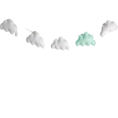Wall Hanging Long Lasting Anti-allergenic Nordic Cute Cloud Hanging Decor for Kids' Room