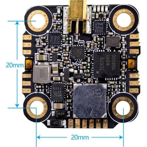 PandaRC MINI VT5804 L1 PitMode 600mW Switchable 5.8G 40CH Raceband 2-6S VTX 20x20mm With 4PCS LED Board for FPV Racing Freestyle