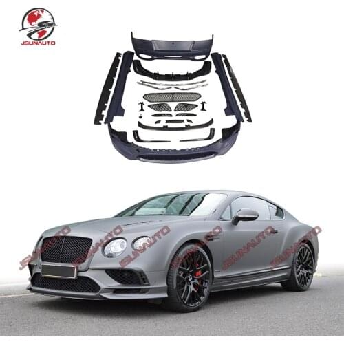 Fit For 2012-2015 Bentley Continental GT Modified Body Kit Supersports Style Carbon Side Skirts Front Bumper Rear Diffuser