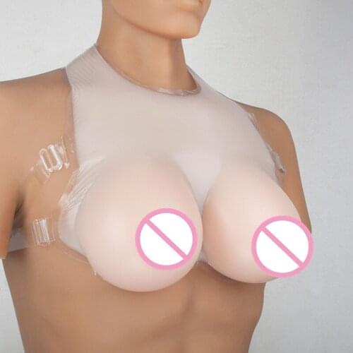 Top eleve 1600g to 2400g hot sexy fake boobs silicone breast prosthesis artificial breast form for shemale cross