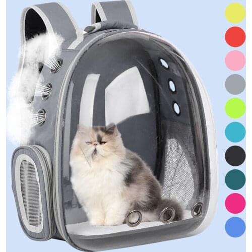Cat Carrier Bags Cat Cage Transport Backpack Bag Travel Pet Portable Breathable Dog Backpack Transparent Bag Carrier Pet For Cat