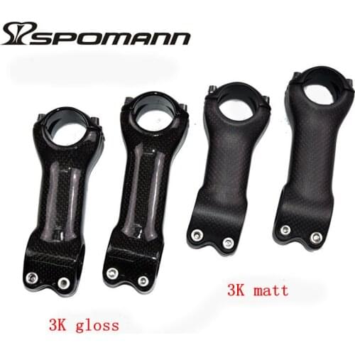 Spoamnn Super light Full Carbon Fiber Bicycle Stem Mountain Road Bike Top Stem 3K Black Cycling Parts 31.8*60-120mm Free Ship