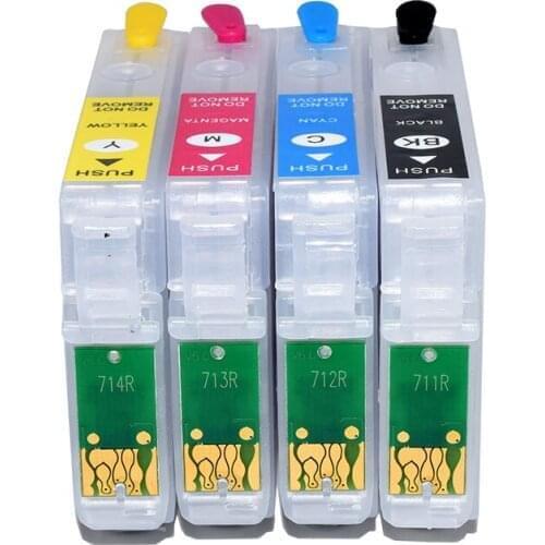 T0711-T0714 Refill Ink Cartridge with ARC Chip for Epson Stylus DX9400F DX8450 DX8400 DX7450 DX7400 D120