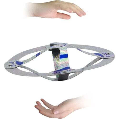 Mystery UFO Floating Flying Saucer(Diamter 16cm) Magic Tricks Comedy Street Magic Float in Mid-air Gimmick Props Toys for Kids