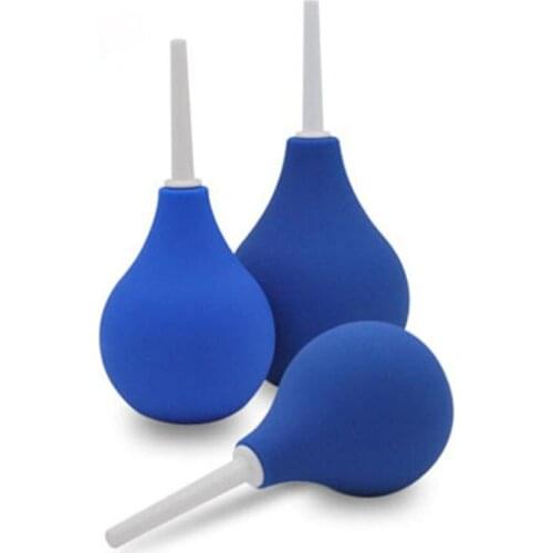 Unisex Anal Shower Silicone Enemator Vaginal Enema Rectal Syringe Anal Rectum Vaginal Cleaner Bidet Accessories 90/160/225ML