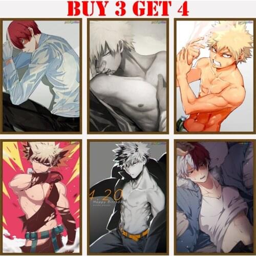 Japanese Coon My Hero Academia Character Hd Room Ative Movie Anime Wall Retro Vintage Poster For Home Decor Room