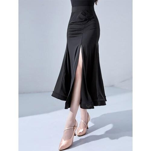 New Arrival Ballroom Dance Skirt Standard Waltz Performance Costume For Women Flamenco Practice Wear Competition Dresses YS1716