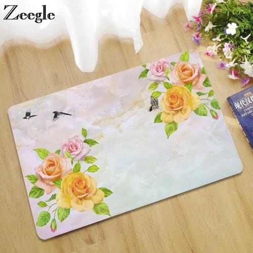 Zeegle Outdoor Doormat Rubber Mats In The Hallway Anti-slip Bathroom Rug Kitchen Foot Mats Modern Entrance Doormats Carpet