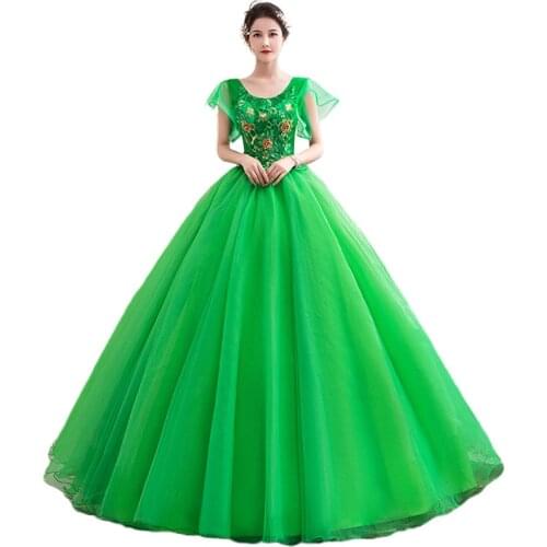 2020 Fashion Short Sleeve Quinceanera Dress Bling Bling Sequin Embroidery Appliques Party Prom Ball Gown Robe De Bal Host Dress