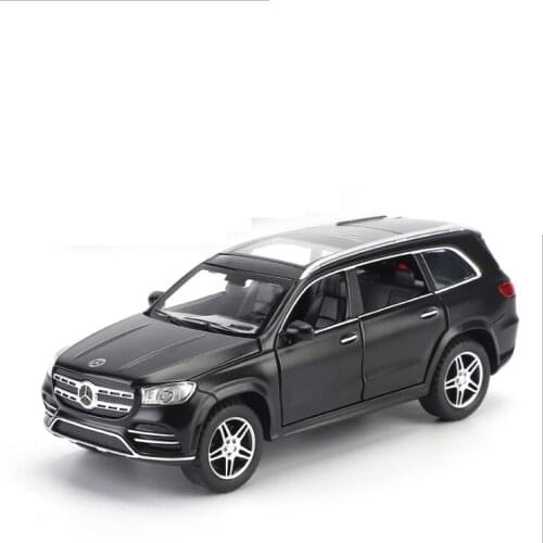 1: 32 Simulation BENZ GLS 580 Alloy Car Model Childrens Sound And Light Toy Car Boy Birthday Gift Black