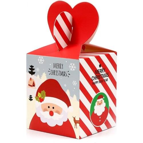 1/5pcs Christmas Gift Boxes Santa Claus Candy Box Star Shape Merry Christmas Boxes Bags For Home New Year Xmas Decor Kids Gifts