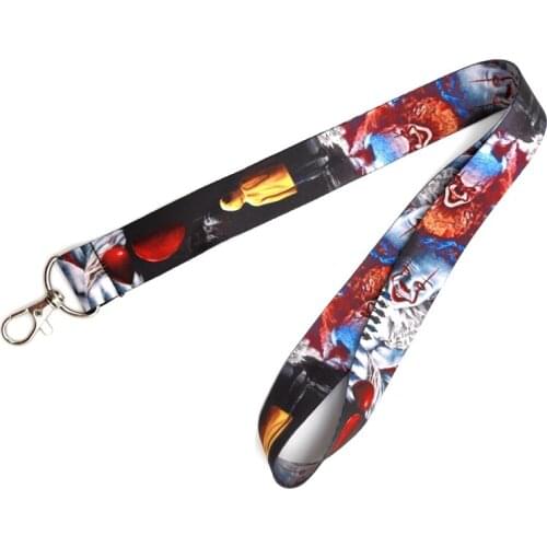 10 pcs cartoon clown lanyard Neck Strap Lanyards Card Holders Bank Neck Strap Card Bus ID Holders Rope Key