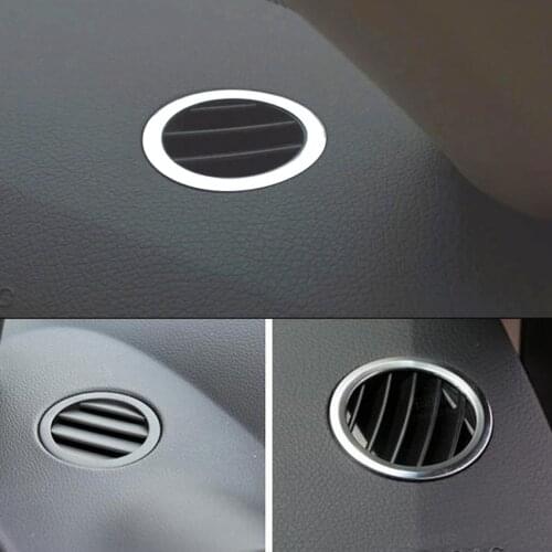 2PCS Chrome Dashboard Air Vent Trim AC Decoration For Mercedes Benz W212 E Class 2010-2015 Car Interior Styling Accessory