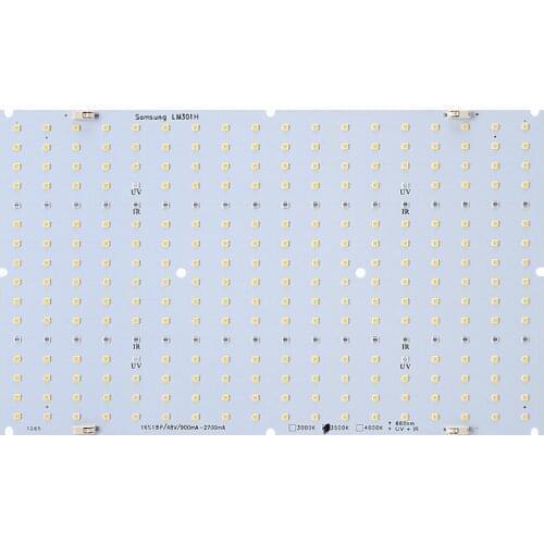 8pcs/lot Samsung V3 LM301H 3500K with epistar 660nm UV IR quantum led board diy full spectrum led grow light