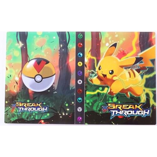 240Pcs Pokemon Card Binder Anime Pokemon Album Book Map Collectors Holder Livre Game Card Loaded Capacity Folder Kids Toy Gift