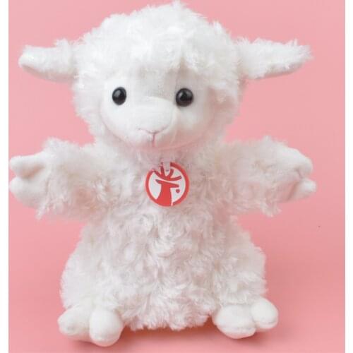 White Little Sheep hand puppet Learning plush toy, lamb Stuffed Baby / Kids Develop Doll Toy Gift