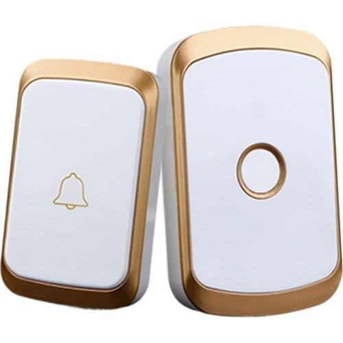 Wireless Doorbell Ac 110-220V Smart Digital Waterproof Push Button Doorbell 36 Melody 4 Volume Cordless Door Ring Us Plug