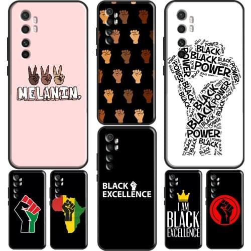 Black Power Fist Funda For POCO X3 Pro F3 M3 Case For Xiaomi Mi 11 Ultra Mi Note 10 Lite 9T 10T Pro Cover