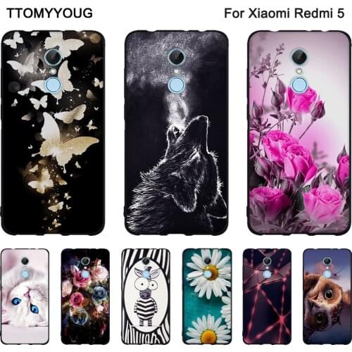 For Xiaomi Redmi 5 Soft Silicone Cover For Xiaomi Redmi5 TPU Back Phone Case For xiaomi redmi 5 Protector Shells Bag Fundas Capa