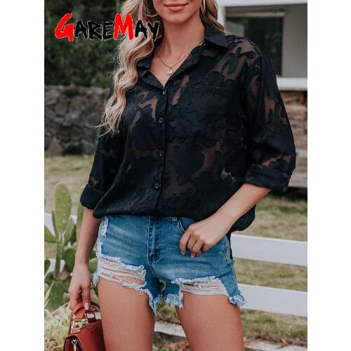 Прозрачные блузки GareMay China At AliExpress