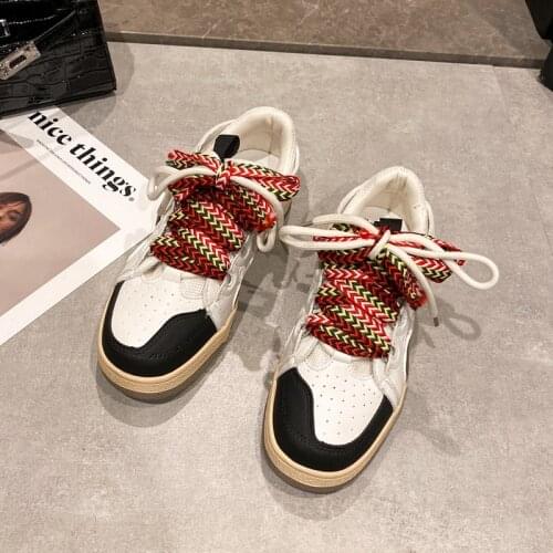 Women Board Shoes Fashion Causal Sports Shoes Colorful Flat Shoe All-match Comfortable Breathable Travel Walking Shoes Sneakers