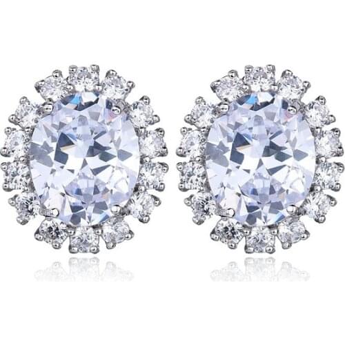 Hot Sale Fashion Bettyue Charm AAA Cubic Zircon Multicolor White Gold Wholesale Jewelry Earrings For Woman Wedding Party Gifts