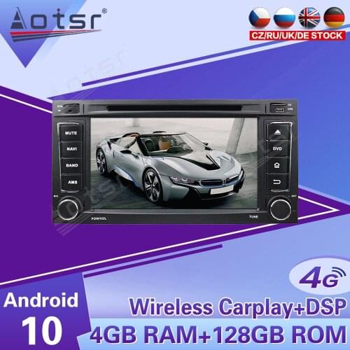 2 Din IPS Screen Android 10 DSP Car Multimedia Player For VW Volkswagen TOUAREG 2003-2010 Navi Audio Radio WIFI Stereo head unit