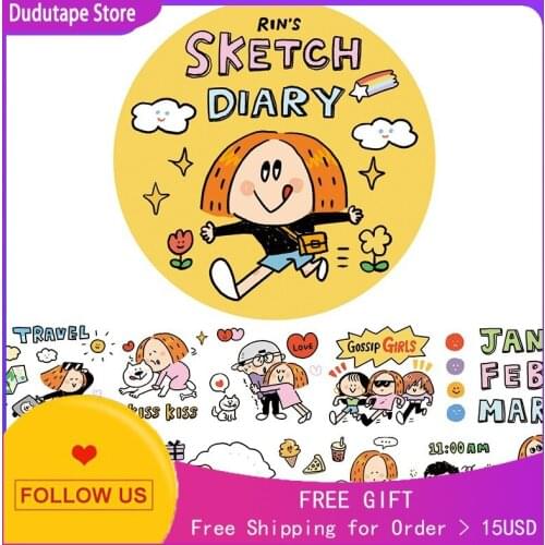 Rin Cute Washi Tape Sticker Supplies Sketchdiary