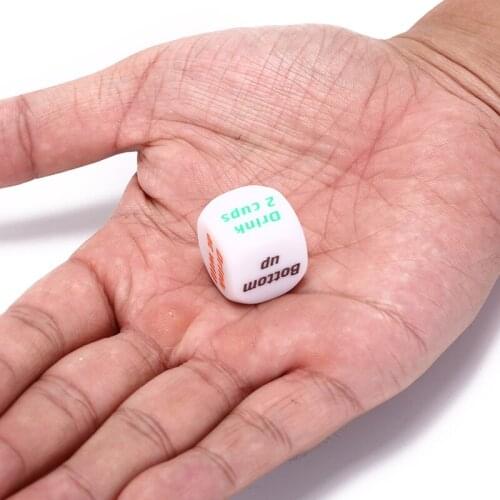 1Pc Newest Drinking Wine Mora English Dice Games Gambling Adult Sex Game Lovers Bar Party Pub Drink Decider Fun Toy