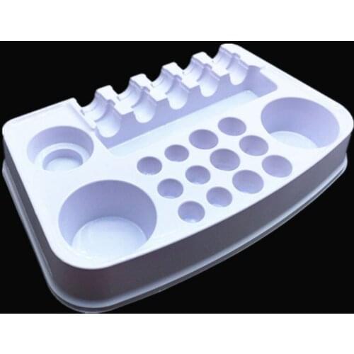 12Pcs/Pack Disposable Plastic Tattoo Holder For Ink Cups / Needles Tips Solution Work Plate For Tattoo Accesories Supply