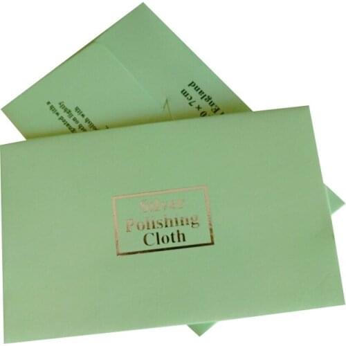 Wholesale 50PCS/lot 10x6cm Flannelette Silver cleaning cloth favor silver polishing cloth For Jewelry Earrings Bracelets