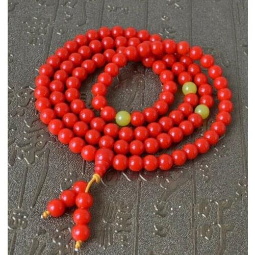 Tibetan Buddhism 108 Resin Prayer Bead Mala Necklace