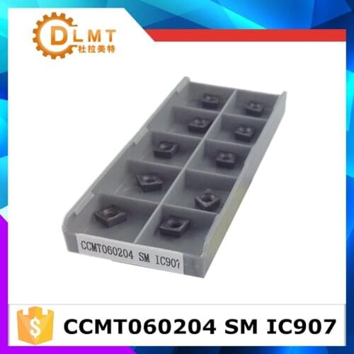 10PCS CCMT060204 SM IS907 CCMT060204 SM IS908carbide Insert turning inserts turning tool cnc tool Internal Turning Tools