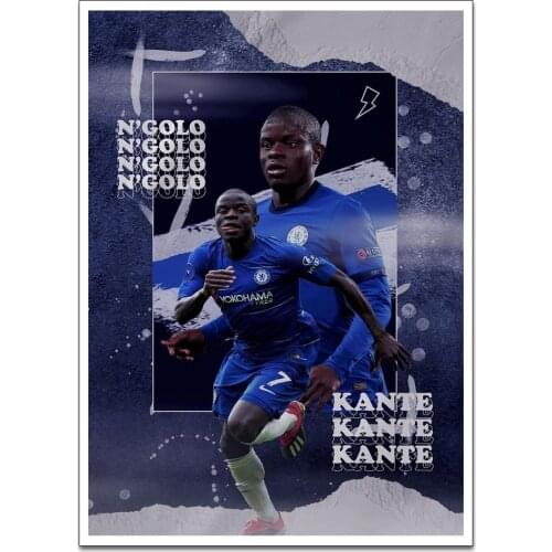 Canvas Poster Ngolo Kante Wall Art Painting Posters and Prints Nordic Wall Pictures for Home Decor No Frame