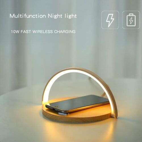 Bedside Lamp Qi Wireless Charger LED Desk Lamp with Touch Control 3 Light Hues,Table Lamp Eye-caring Reading Light