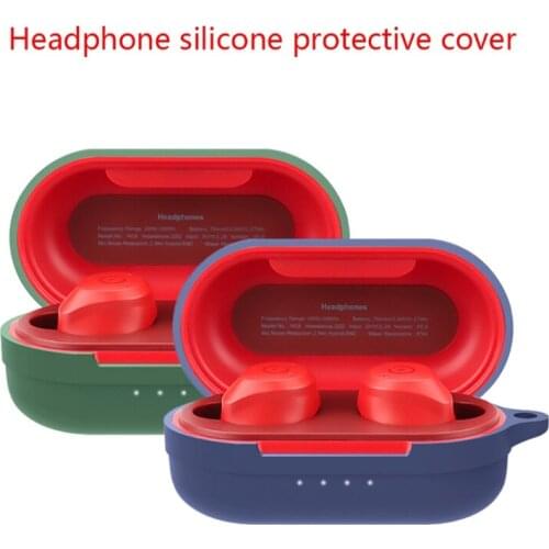 Shockproof Soft Silicone Case Cover Compatible with -TOZO NC9 Earbud Charging Case Anti-fall Earbuds Accessory