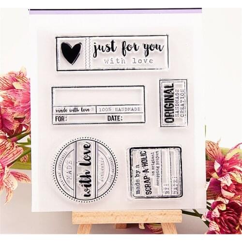 Hot selling Love notes transparent clear stamp / silicone seal roller stamp DIY scrapbook album / card production