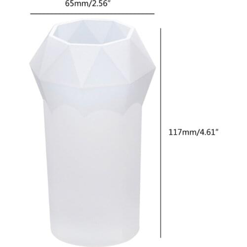 Diamond Cone Shape Candle Epoxy Resin Mold DIY Home Decorations Silicone Mould