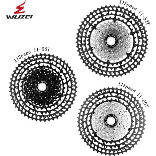 WUZEI Mountain Bike 10/11/12 Speed Cassette 11-46T 11-50T 11-52T Aluminum Alloy Ultralight Flywheel Compatible with Shimano