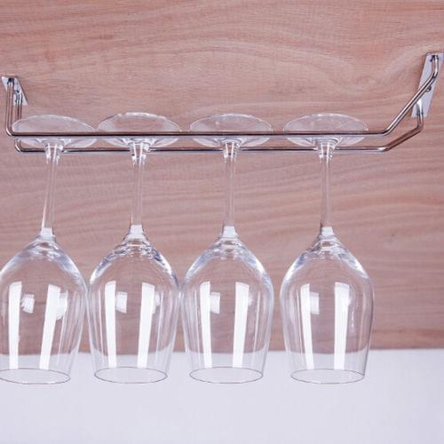 Wine Glass Hanger Rack Stemware Home Bar Pub Holder Stainless Steel