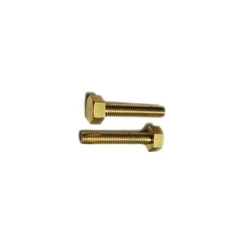 Wkooa M4 x 30 Brass Hex bolt DIN933 400 pieces