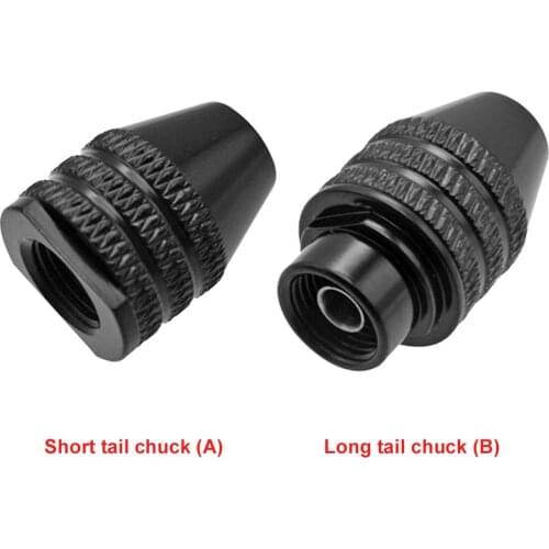 0.3-3.4mm Clamping Keyless Drill Chuck Adapter Excellent Aluminium Alloy Impact Hex Shank Driver Tool One Kind 23.5x14x14mm